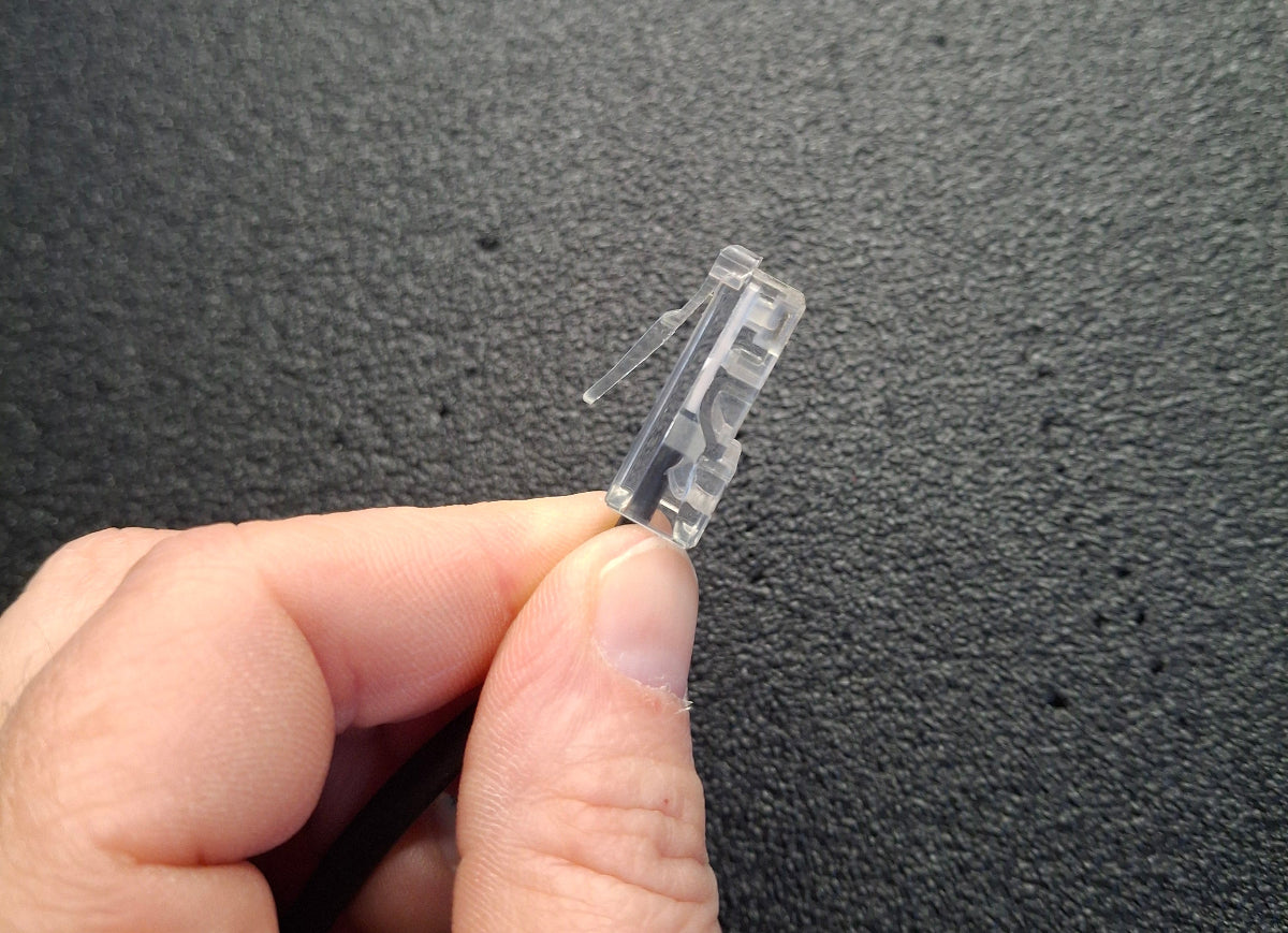ISDN-Verteiler RJ45 – 1 Stecker auf 2 Buchsen mit 10 cm Kabel