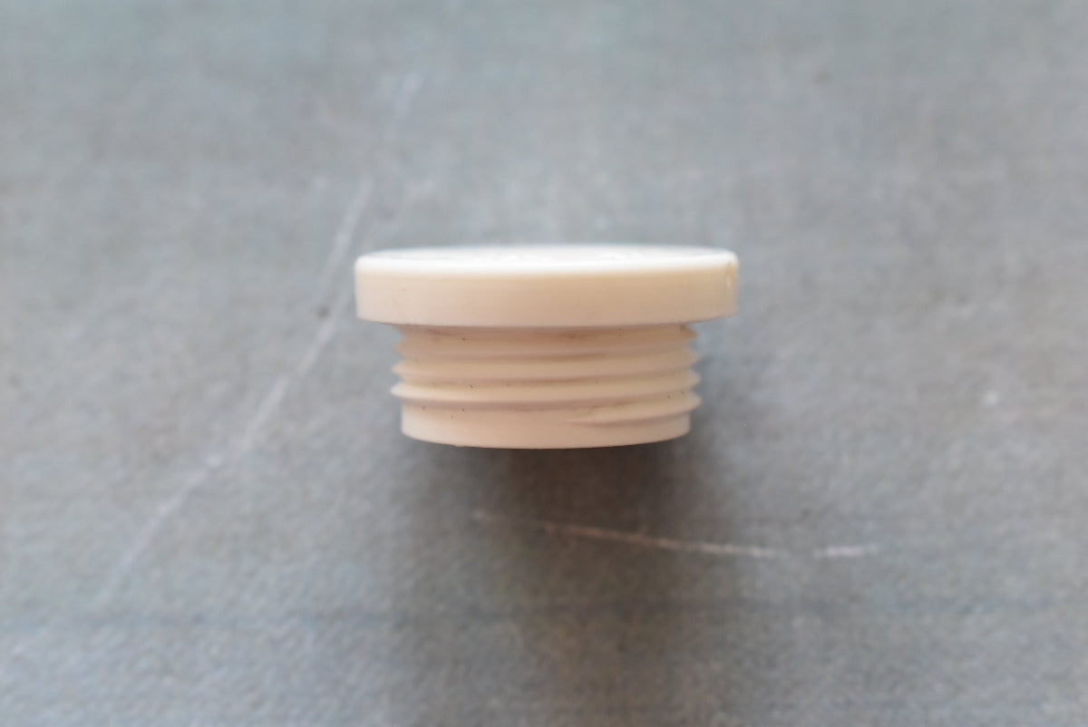 Kabel Blindverschraubung PG 13,5 – weiß – Bakelit/Duroplast – NOS