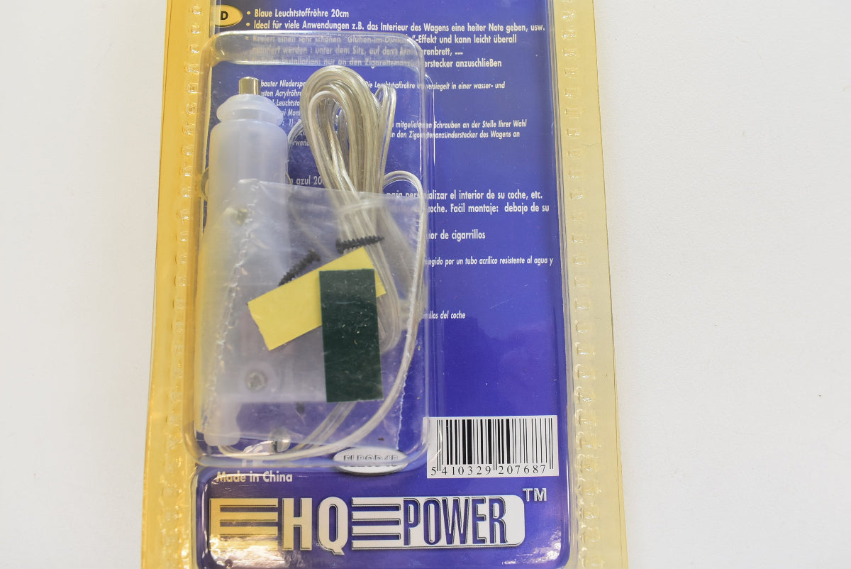 HQ Power Blue Neon Leuchtstoffröhre 20 cm Blau FLR0D4B 12V NOS Fahrzeugbeleuchtung