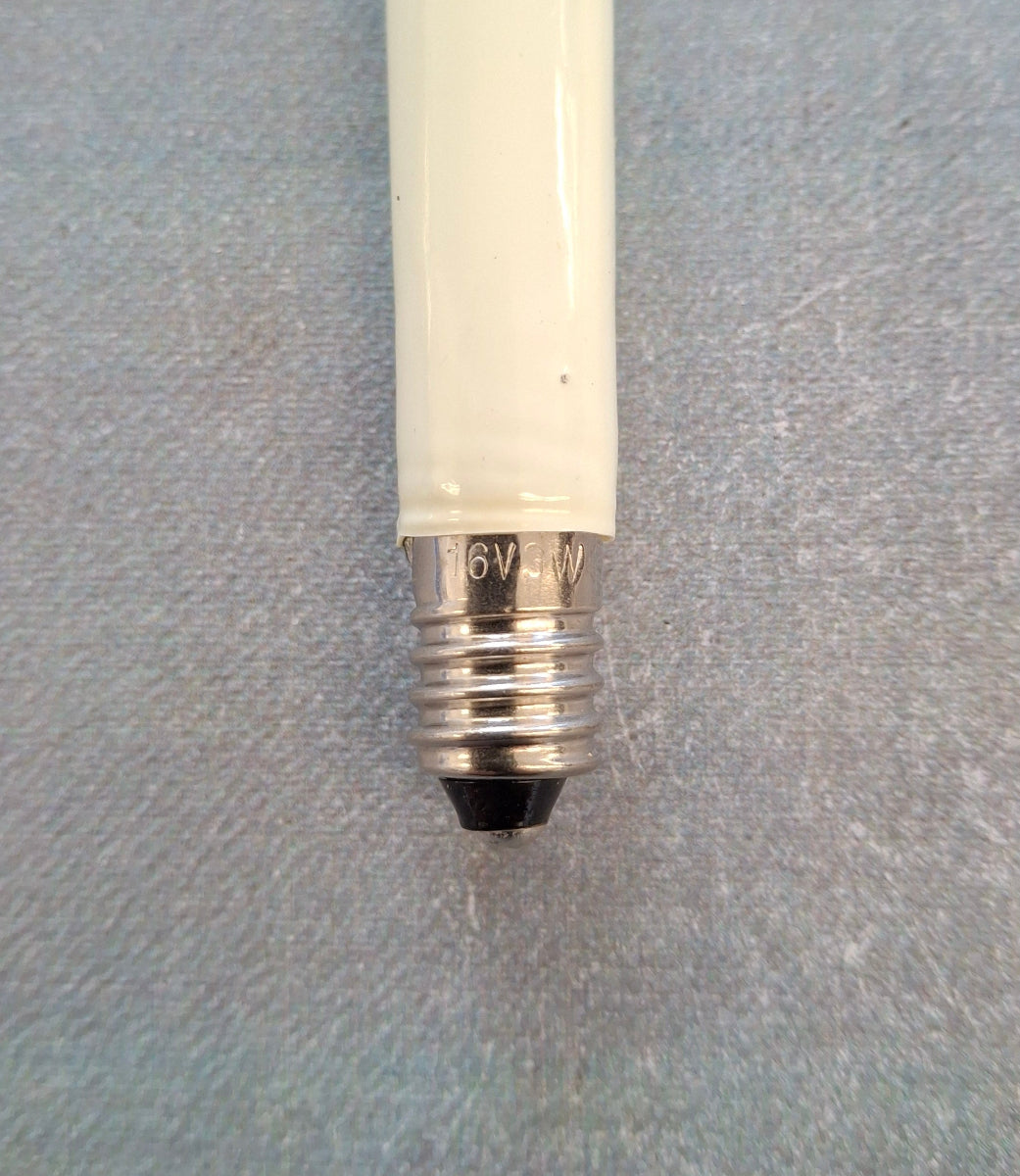 Kleinschaftschaftkerze 16 Volt 3 Watt E10 Fassung – Ersatzlampe für Weihnachtsbeleuchtung