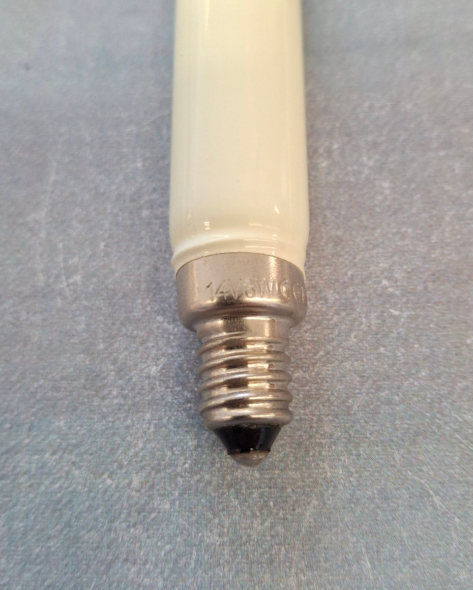 Normalschaftkerze 14 Volt 3 Watt E10 Fassung – Ersatzlampe für Weihnachtsbeleuchtung