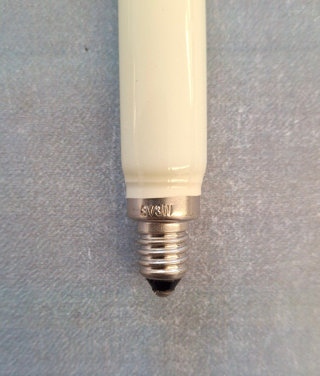 Normalschaftkerze 8 Volt 3 Watt E10 Fassung – Ersatzlampe für Weihnachtsbeleuchtung