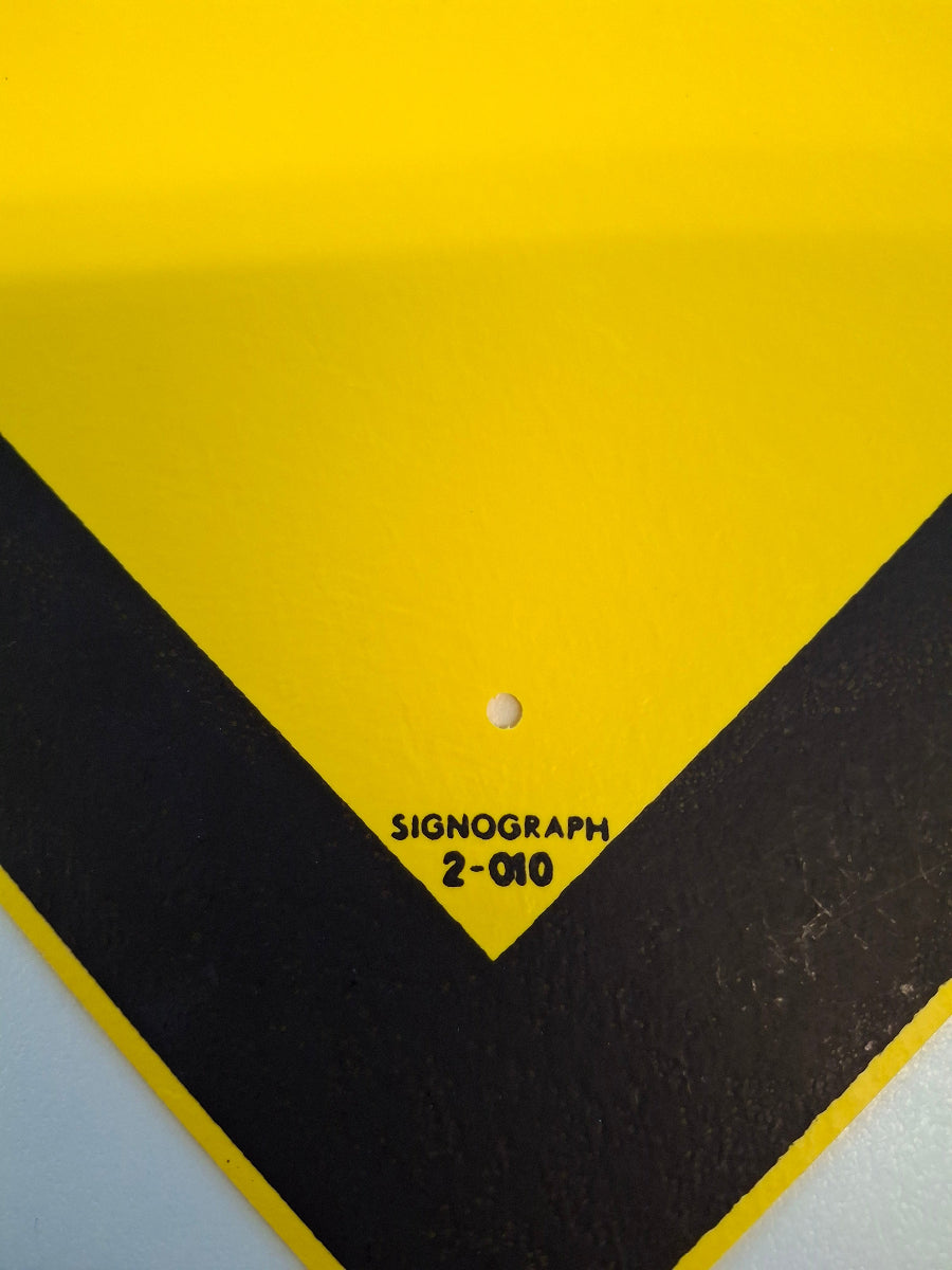 Original DDR Schild Eingang frei lassen Hinweisschild Signograph Vintage Industrieschild Nummer 2-010