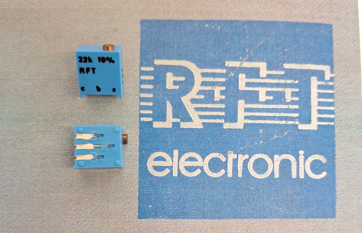 Spindeltrimmer Spindeleinstellregler potentiometer 22K Ohm einstellregler liegend RFT DDR NOS