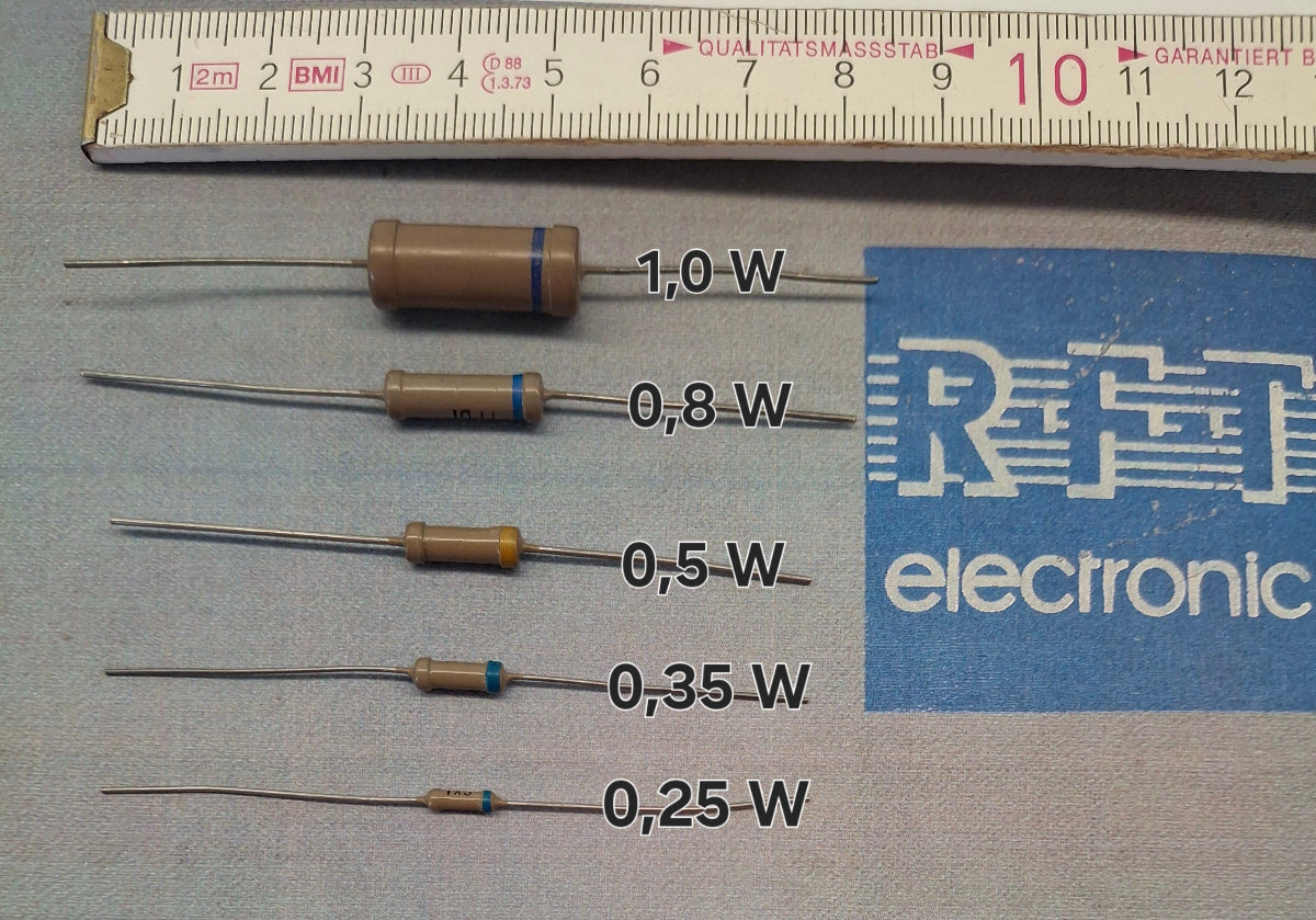 Widerstand Uebersicht DDR RFT RFT-Electronic NOS Sammler Widerstaende