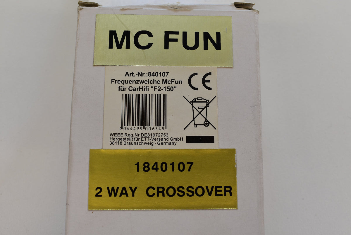 McFun F2-150 2-Wege Frequenzweiche 4 Ohm 150 W RMS 200 W 12 dB Car HiFi