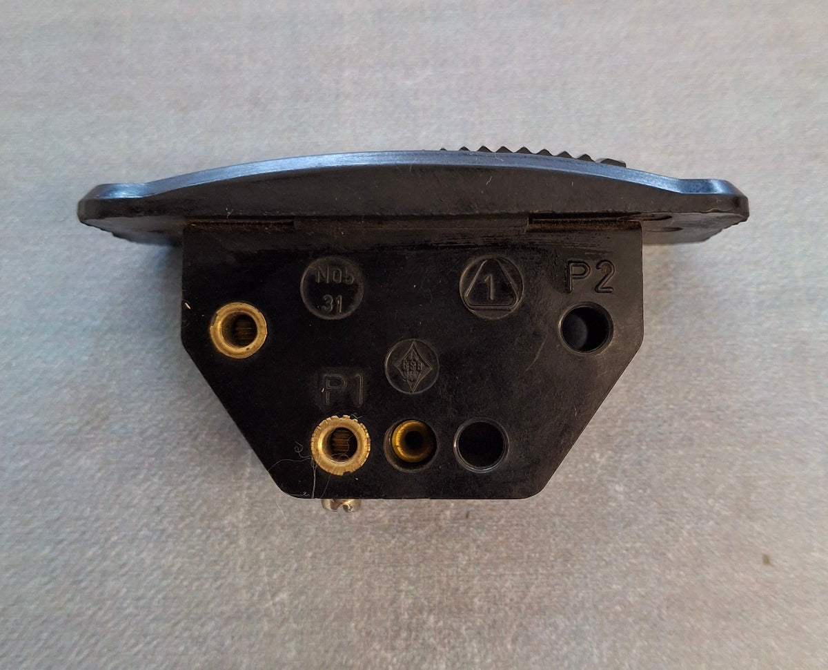 Vintage Bakelit Schiebeschalter 6A 250V 2-poliger Einbau-Schalter mit Schraubklemmen