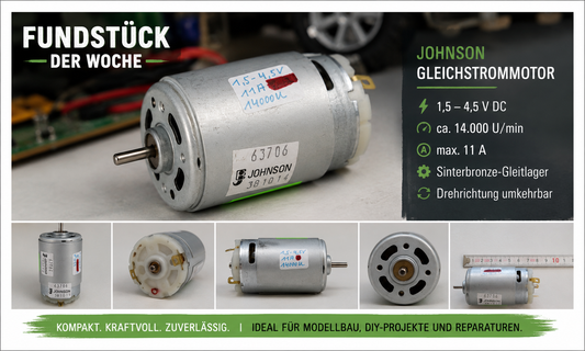 Fundstück der Woche - Johnson Gleichstrommotor 1,5–4,5 V