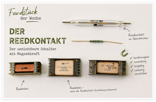 Fundstück der Woche: Der Reedkontakt – Der unsichtbare Schalter mit Magnetkraft