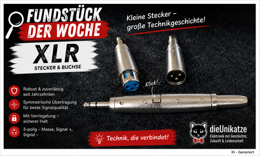 Fundstück der Woche: XLR Stecker und Buchse