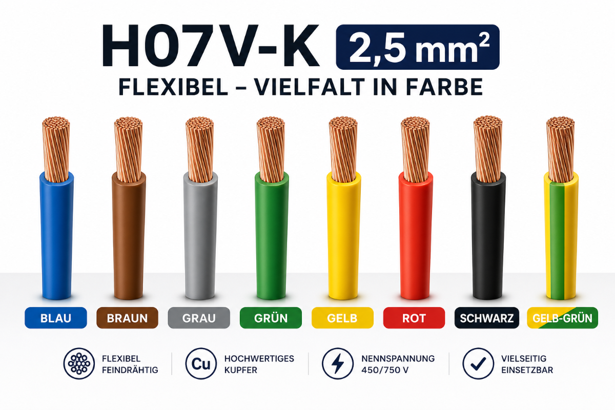 H07V-K Aderleitung Litze 2,5 mm2