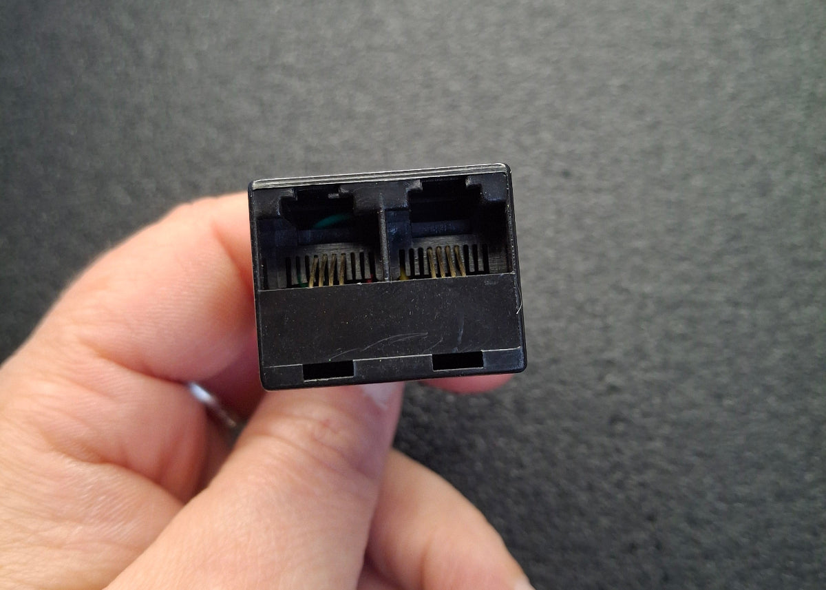 ISDN-Verteiler RJ45 – 1 Stecker auf 2 Buchsen mit 10 cm Kabel