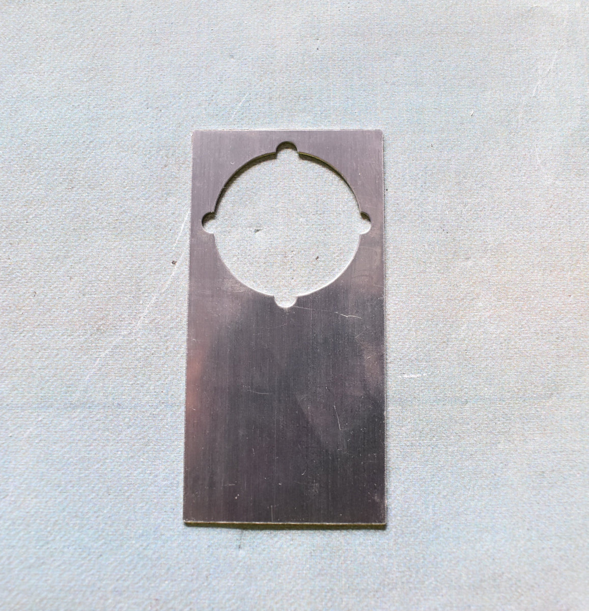 Beschriftungsplatte aus eloxiertem Aluminium – 60 x 30 mm