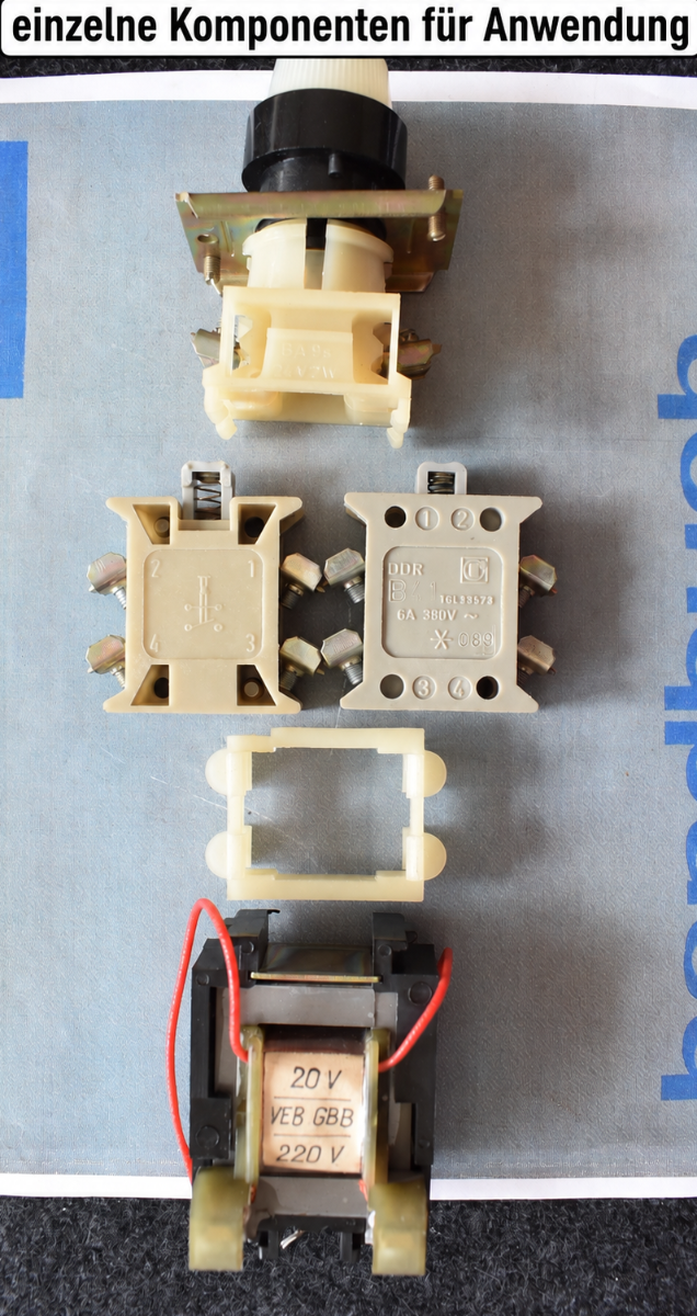 DDR ROBOTRON Leuchttastvorsatz Druckknopf gelb silber– TGL 33573 – System