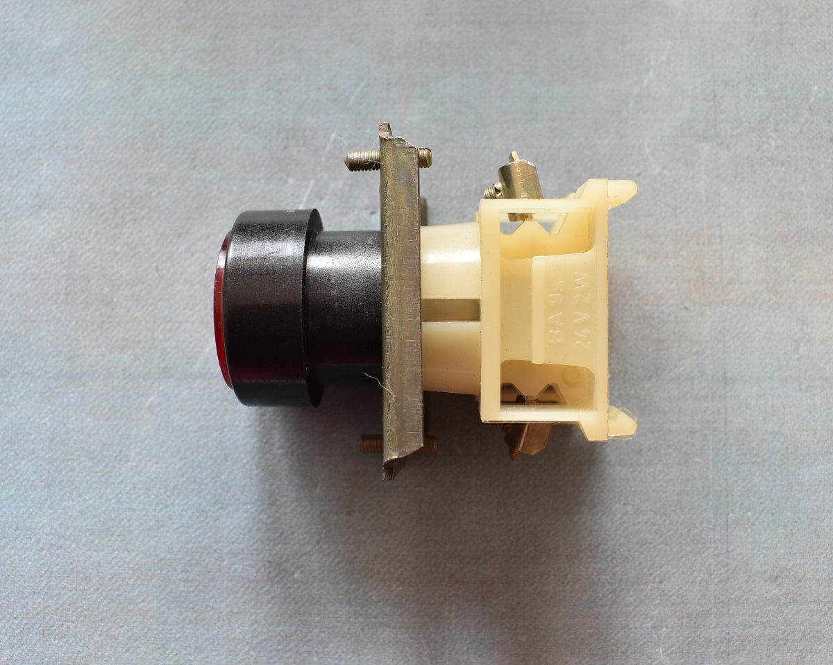 DDR ROBOTRON Leuchttastvorsatz Druckknopf rot schwarz– TGL 33573 – System