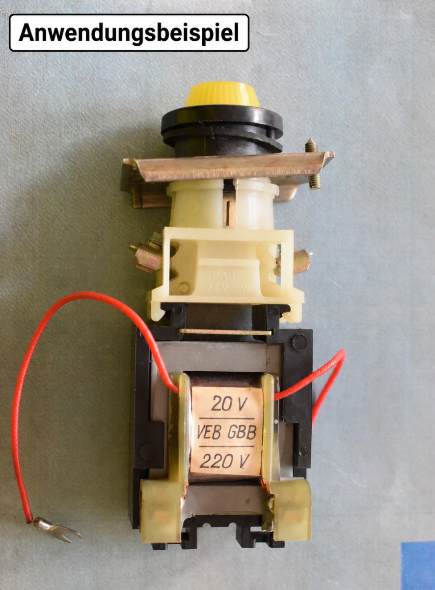 DDR ROBOTRON Leuchtvorsatz rot – TGL 33573 – System