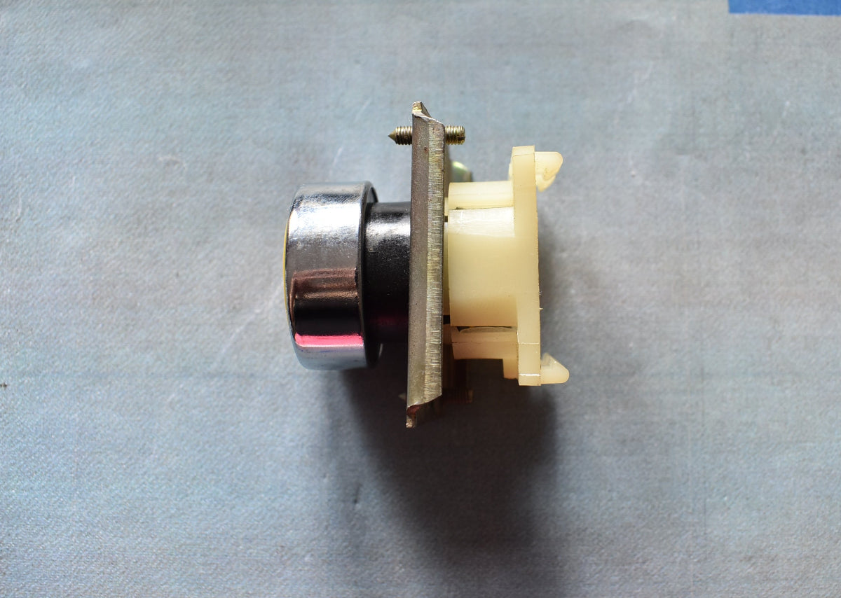 DDR ROBOTRON Tastvorsatz Druckknopf gelb silber – TGL 33573 – System