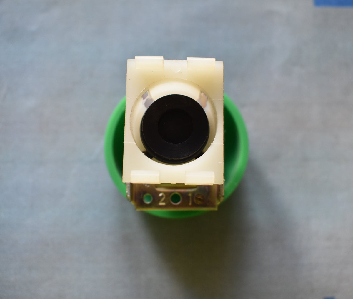 DDR ROBOTRON Tastvorsatz Druckknopf gruen Pilzkopf – TGL 33573 – System