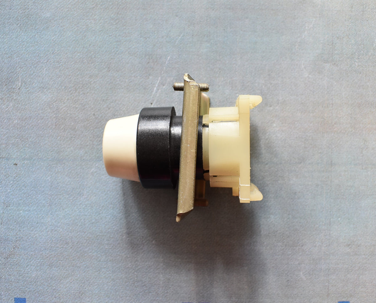 DDR ROBOTRON Tastvorsatz Druckknopf hoch weiß schwarz  – TGL 33573 – System