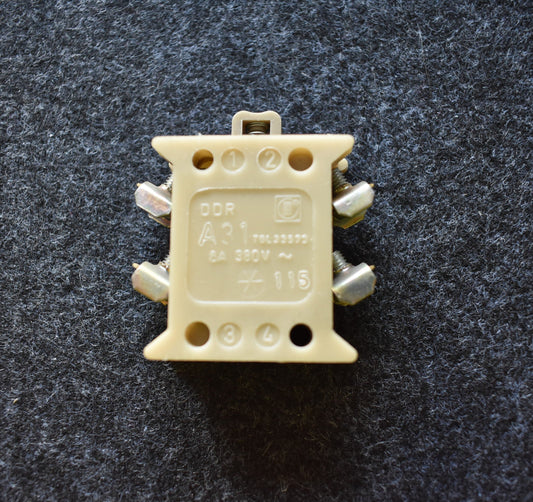 DDR Robotron Stoesseltaster A31 nach TGL 33573, 6 A 380 V, Befehlsgeraet 22,5 mm