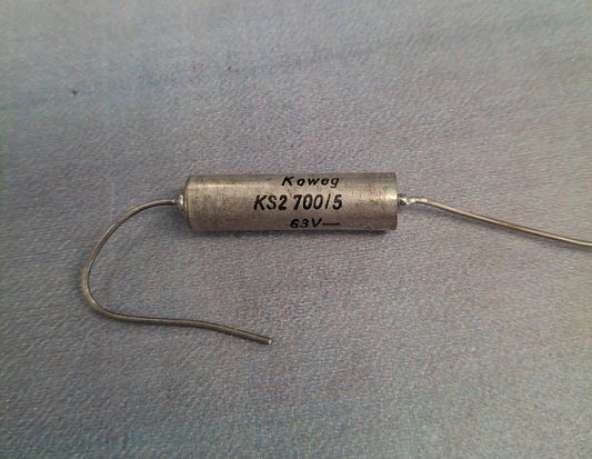 DDR Styroflex Kunststofffolienkondensator RFT  Koweg Styroflexkondensator 2700pF