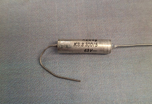DDR Styroflex  Kunststofffolienkondensator RFT Koweg Styroflexkondensator 3300pF