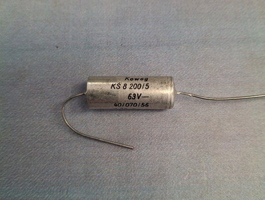 DDR Styroflex Kunststofffolienkondensator RFT Koweg Styroflexkondensator 8200pF