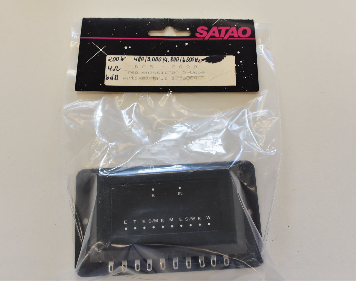 SATAO RCS-2000 5-Wege Frequenzweiche 200 W 4 Ohm 480/3000/4800/6500 Hz