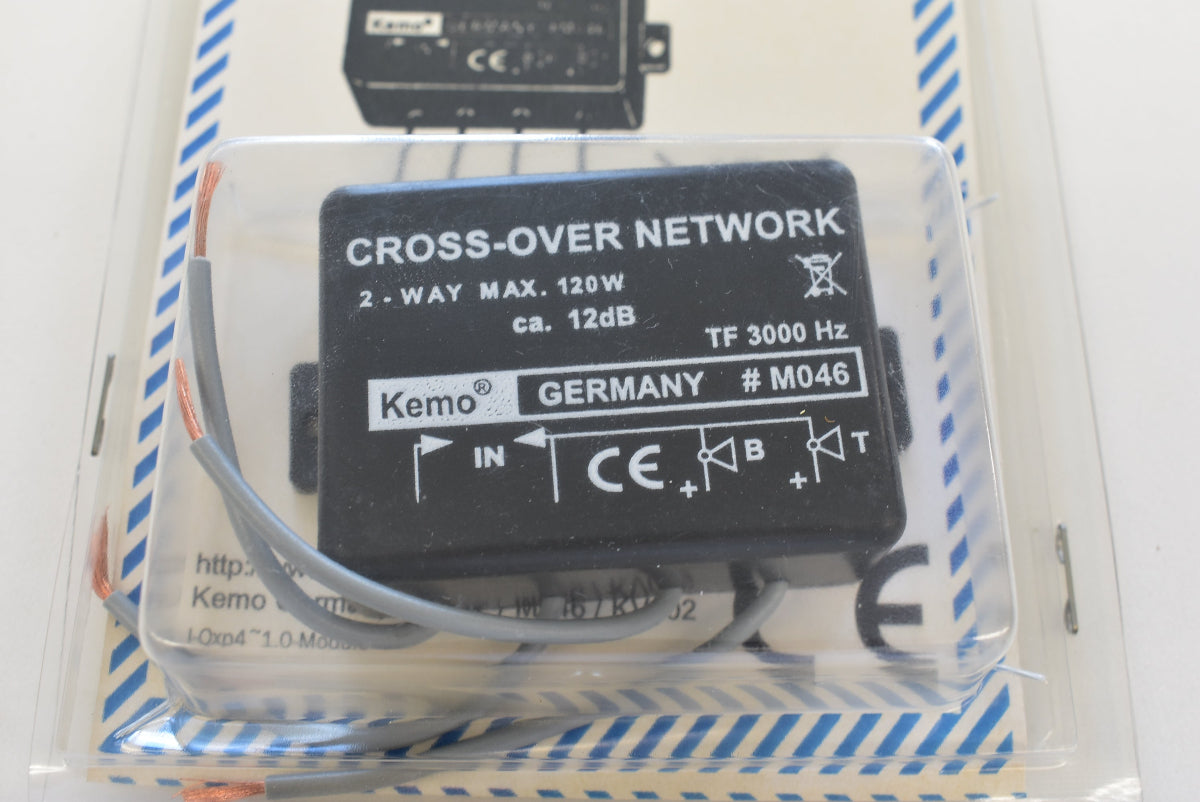 Kemo M046 2-Wege Lautsprecherweiche 4–8 Ohm 120 W 3000 Hz 12 dB Frequenzweiche