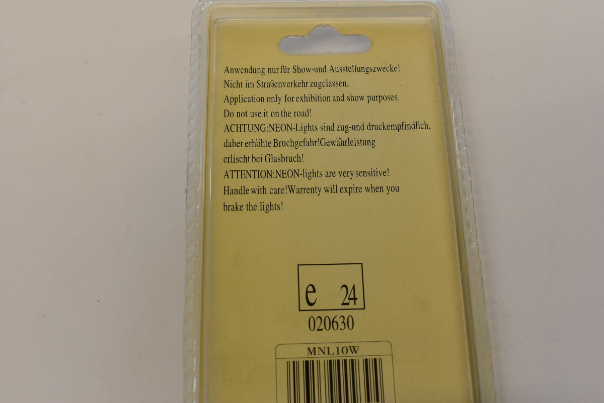 Car HiFi Mini Neon Light 10 cm Weiß 12V MNL-10W Neonröhre mit Inverter