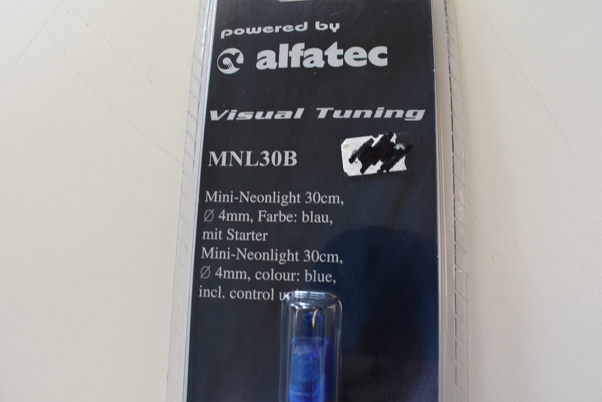 alfatec Visual Tuning Mini Neonröhre 30 cm Blau 12V MNL30B inkl. Starter NOS