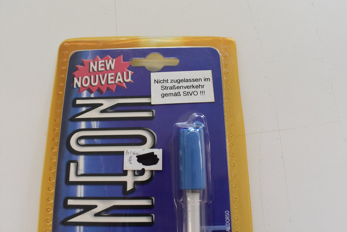 HQ Power Blue Neon Leuchtstoffröhre 20 cm Blau FLR0D4B 12V NOS Fahrzeugbeleuchtung