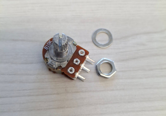 Drehpotentiometer Potentiometer 10k-Ohm linear dual stereo 6-Pins