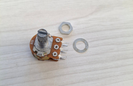 Drehpotentiometer Potentiometer 2k Ohm linear dual stereo 6-Pins