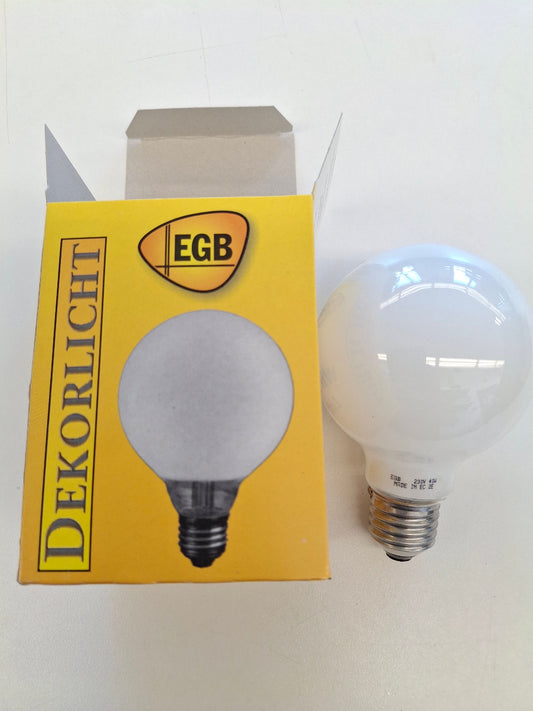 EGB Dekolicht Globe 80 mm 40W E27 Opal 230V Glühlampe matt NOS