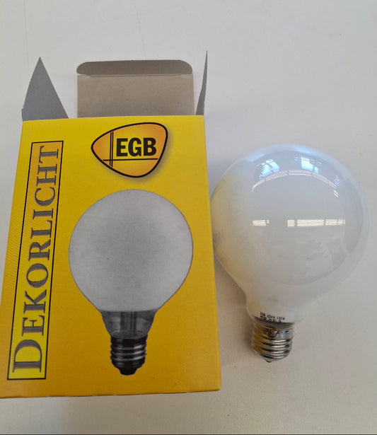 EGB Dekolicht Globe 95 mm 100W E27 Opal 230V Glühlampe matt NOS