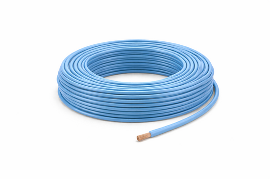 H05V_K Kabel PVC-Isolierung Litze Aderleitung Schaltlitze  flexibel blau 0,5mm²