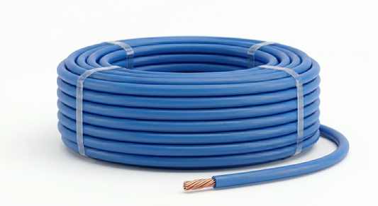 H05V_K Kabel PVC-Isolierung Litze Aderleitung Schaltlitze flexibel blau 0,75mm²