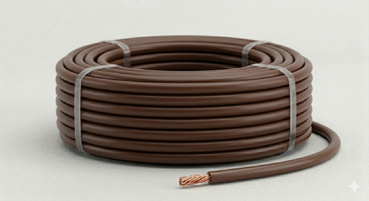 H05V_K Kabel PVC-Isolierung Litze Aderleitung Schaltlitze flexibel braun 0,75mm²