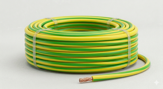 H05V_K Kabel PVC-Isolierung Litze Aderleitung Schaltlitze flexibel gelb-gruen 0,75mm²