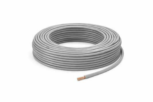 H05V_K Kabel PVC-Isolierung Litze Aderleitung Schaltlitze flexibel grau 0,5mm