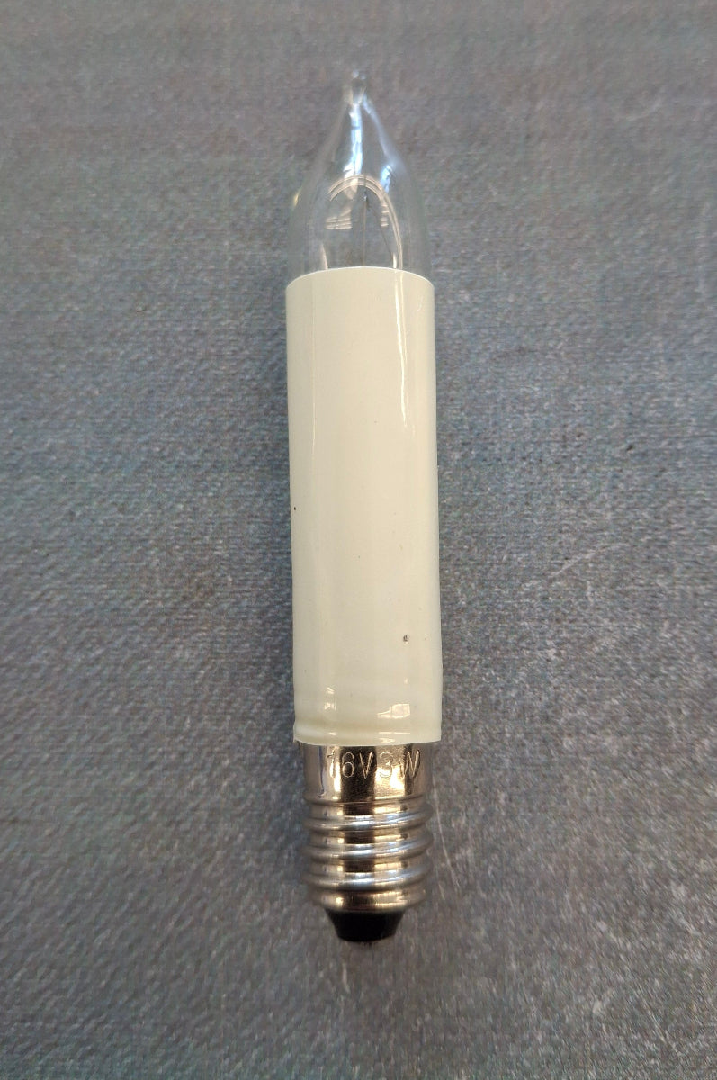 Kleinschaftkerze Schaftkerze 16 Volt 3 Watt E10 Fassung Ersatzlampe Weihnachtsbeleuchtung