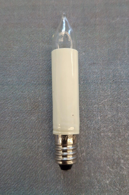 Kleinschaftkerze Schaftkerze 16 Volt 3 Watt E10 Fassung Ersatzlampe Weihnachtsbeleuchtung