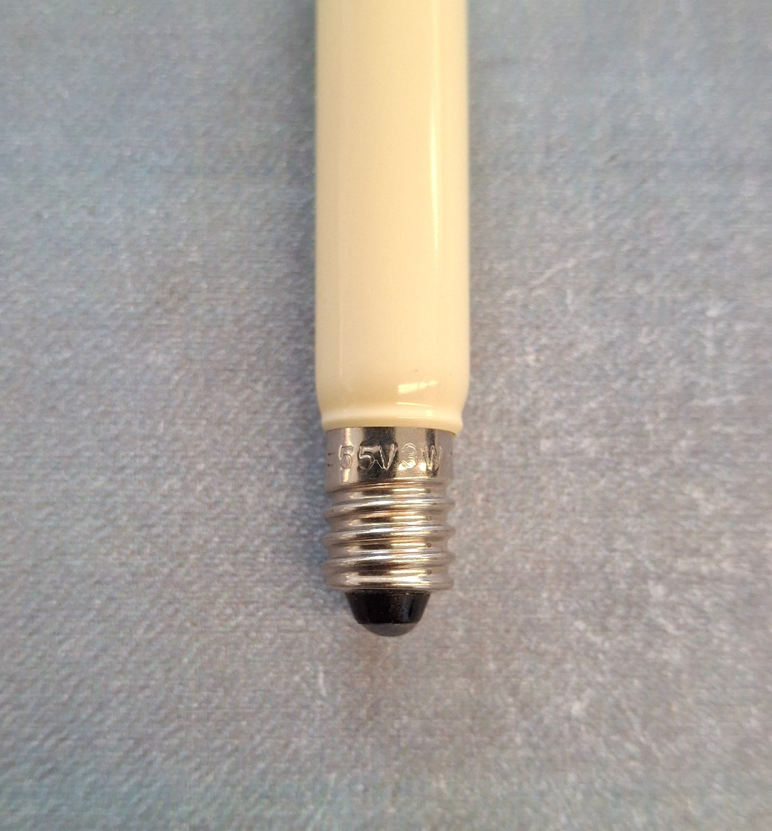 Kleinschaftschaftkerze  55 Volt  3 Watt E10 Fassung – Ersatzlampe für Weihnachtsbeleuchtung