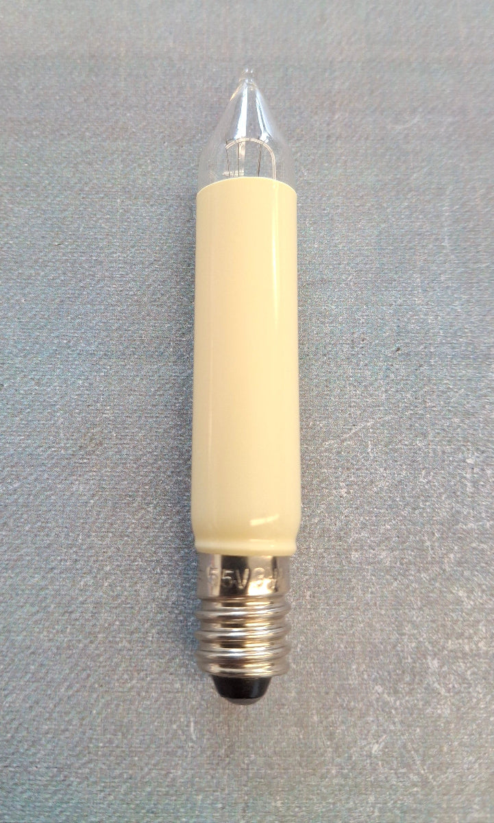 Kleinschaftkerze Schaftkerze 55 Volt 3 Watt E10 Fassung Ersatzlampe Weihnachtsbeleuchtung