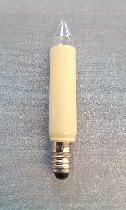 Kleinschaftkerze Schaftkerze 55 Volt 3 Watt E10 Fassung Ersatzlampe Weihnachtsbeleuchtung