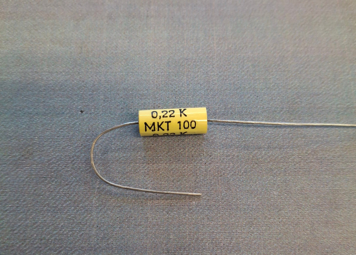 Kondensator 220nF 0.22µF 100V axial DDR Folienkondensator RFT