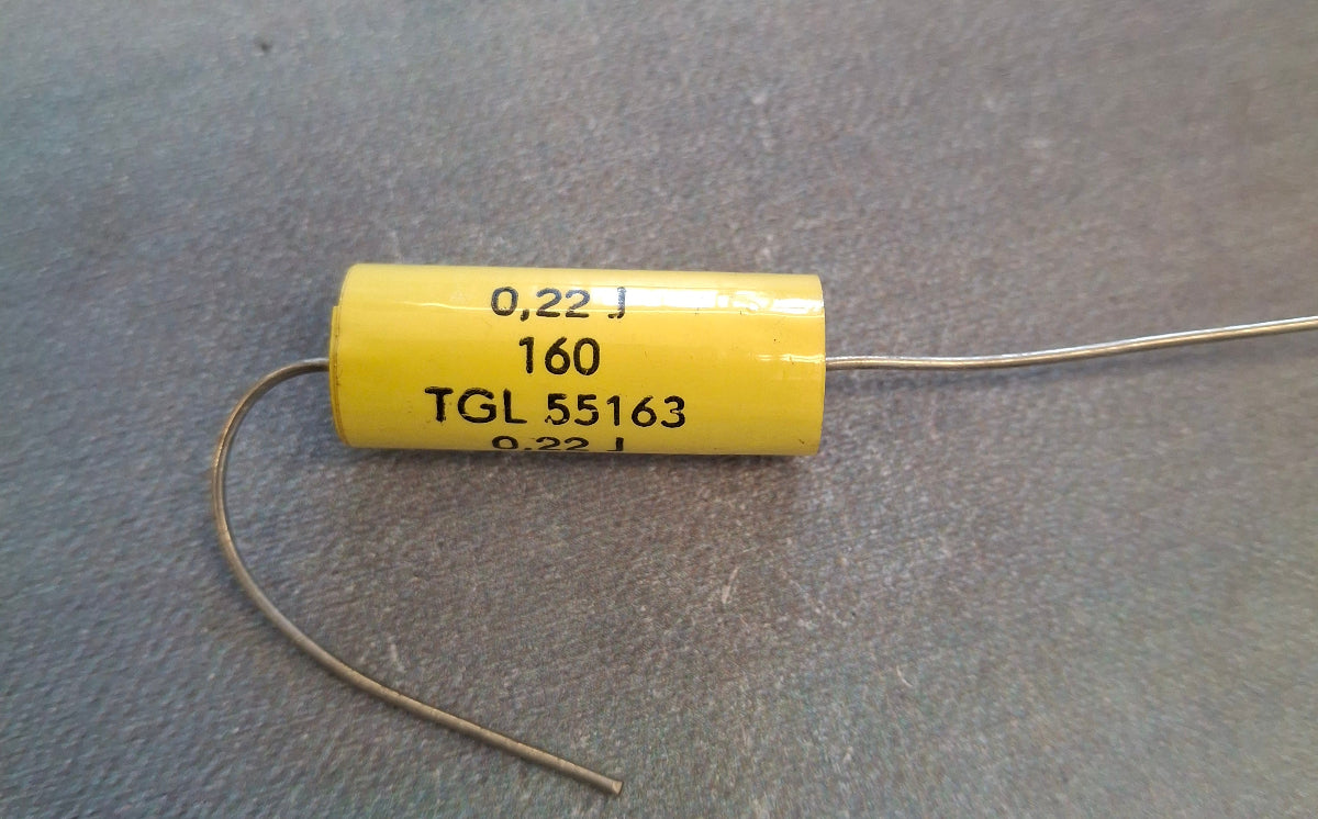 Kondensator 0,22µF 220nF 160V DDR Folienkondensator RFT