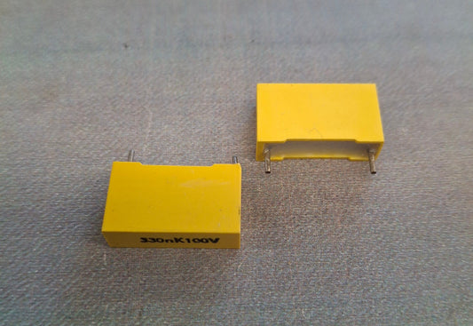 Kondensator 330nF 0,33µF 100V DDR Folienkondensator RFT