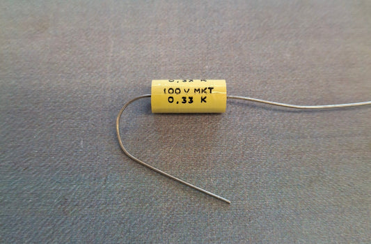 Kondensator 330nF 0,33µF 100V axial DDR Folienkondensator RFT